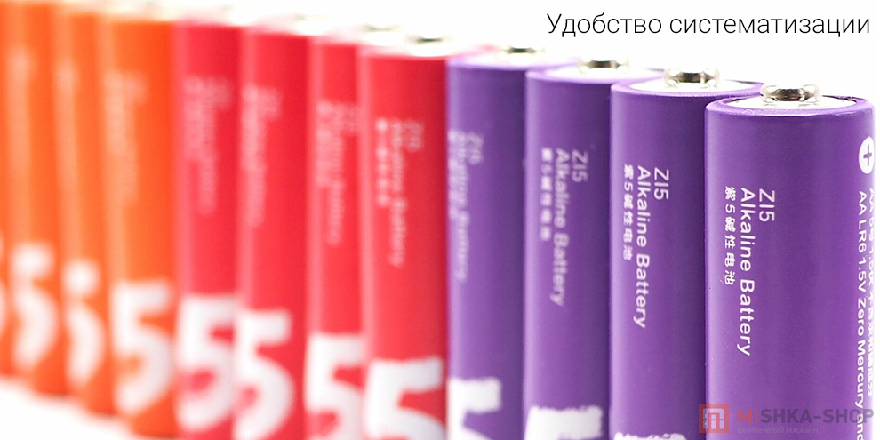 Батарейки CUKTECH LR6 1.5V тип AA 40 шт. AA540 (Цветные) Батарейки CUKTECH LR6 1.5V тип AA 40 шт. AA540 (Цветные)