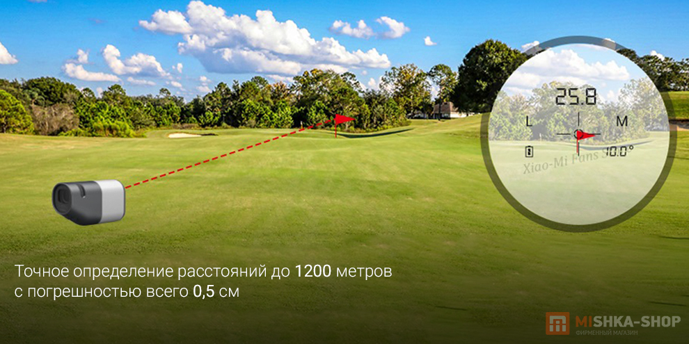 Телескопический лазерный дальномер Duka TR1 1200m Телескопический лазерный дальномер Duka TR1 1200m