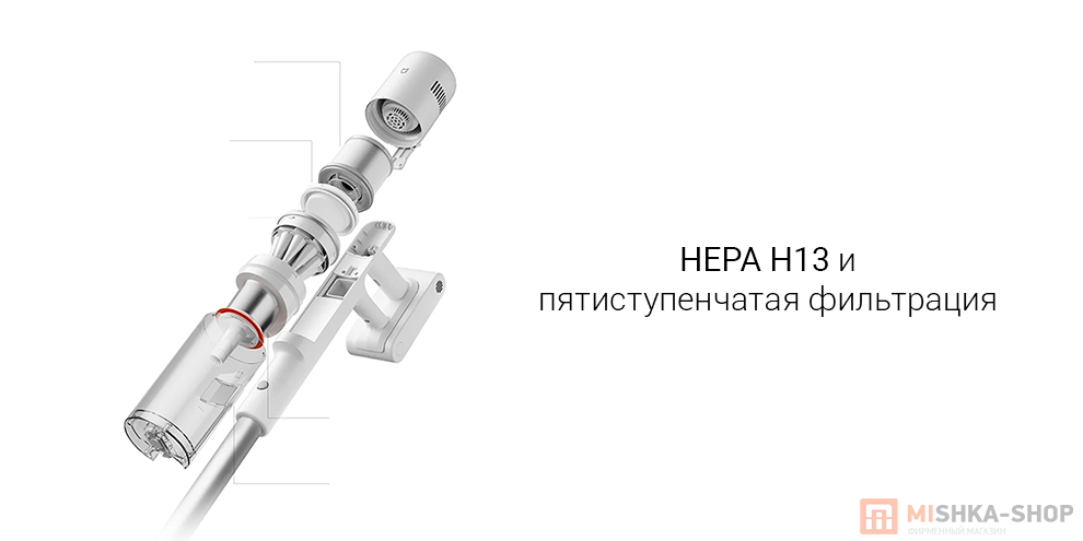 Беспроводной вертикальный пылесос Mijia Vacuum Cleaner 4