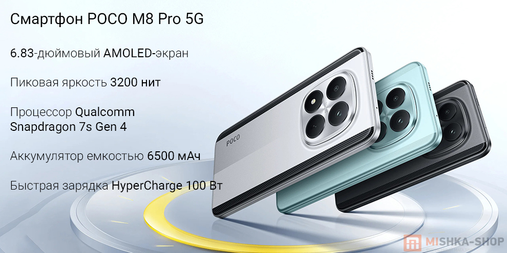 Смартфон POCO M8 Pro 5G Смартфон POCO M8 Pro 5G