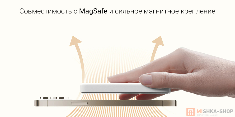 Внешний аккумулятор Xiaomi Magnetic Ultra-Thin Power Bank 5000 mAh 7.5W
