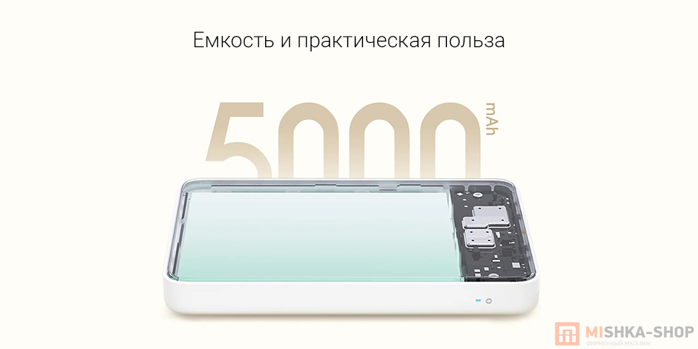 Внешний аккумулятор Xiaomi Magnetic Ultra-Thin Power Bank 5000 mAh 7.5W
