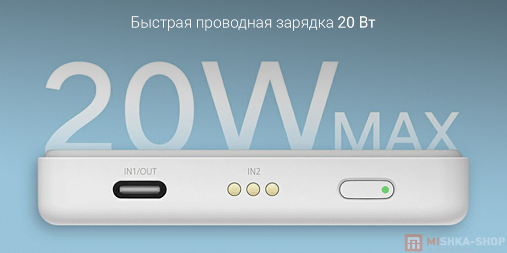 Магнитный беспроводной аккумулятор Xiaomi Magnetic Wireless Power Bank Магнитный беспроводной аккумулятор Xiaomi Magnetic Wireless Power Bank